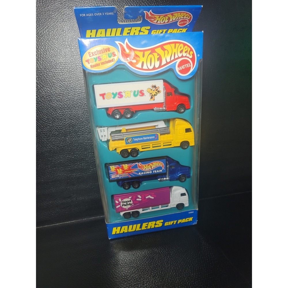 1997 Mattel Hot Wheels Toys R Us Exclusive HAULERS Gift Pack OF 4 Sealed Package